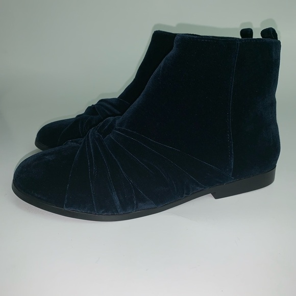 Zara suede navy blue boots girls - Picture 1 of 6